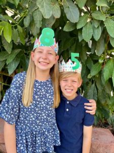 Kids celebrating a family back to school tradition