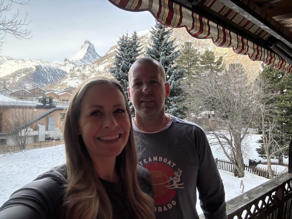 View of Matterhorn from our Chalet in Zermatt 
